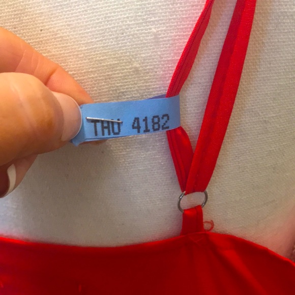 Tie Front V Neck Cami Floral Print Spaghetti Strap Button Down A-Line Ma… - Picture 7 of 11